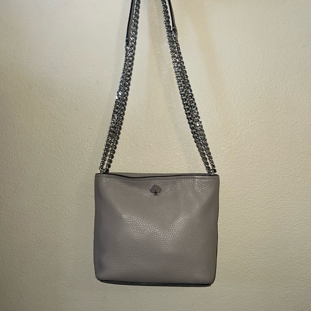 Kate Spade Gray Small Polly Convertible Crossbody - Picture 6 of 7